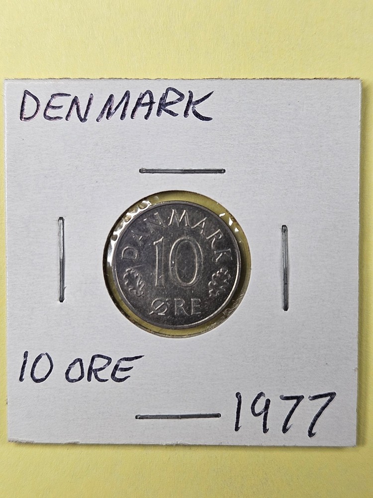 COINS - DENMARK - 10 ORE 1977