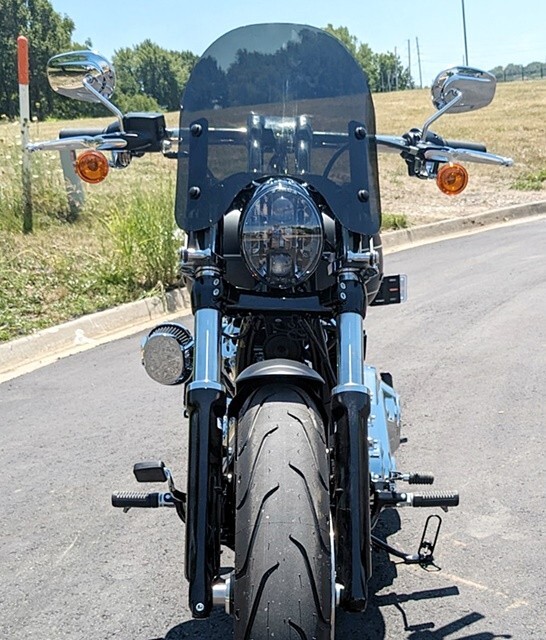 Calsci 12" Tinted Windshield for Harley Softail Standard FXST