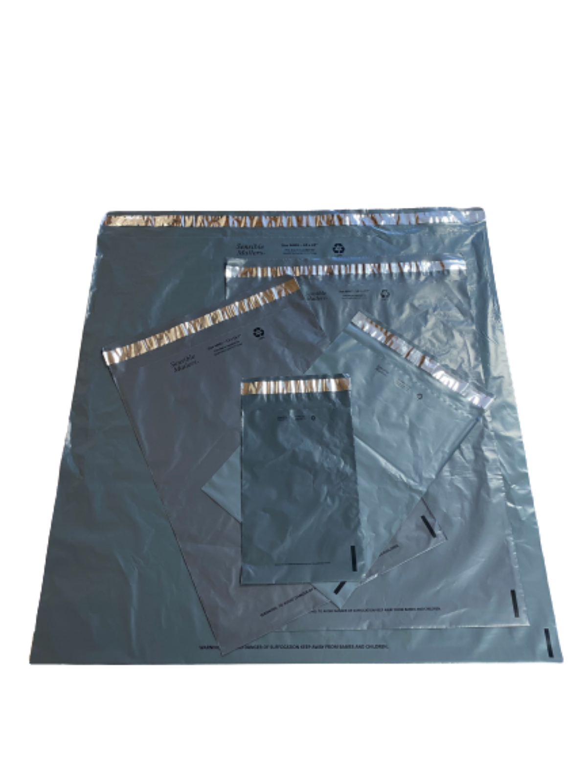 Eco-Friendly Poly Mailer Envelopes by Sensible Mailers 100% Recycled Material