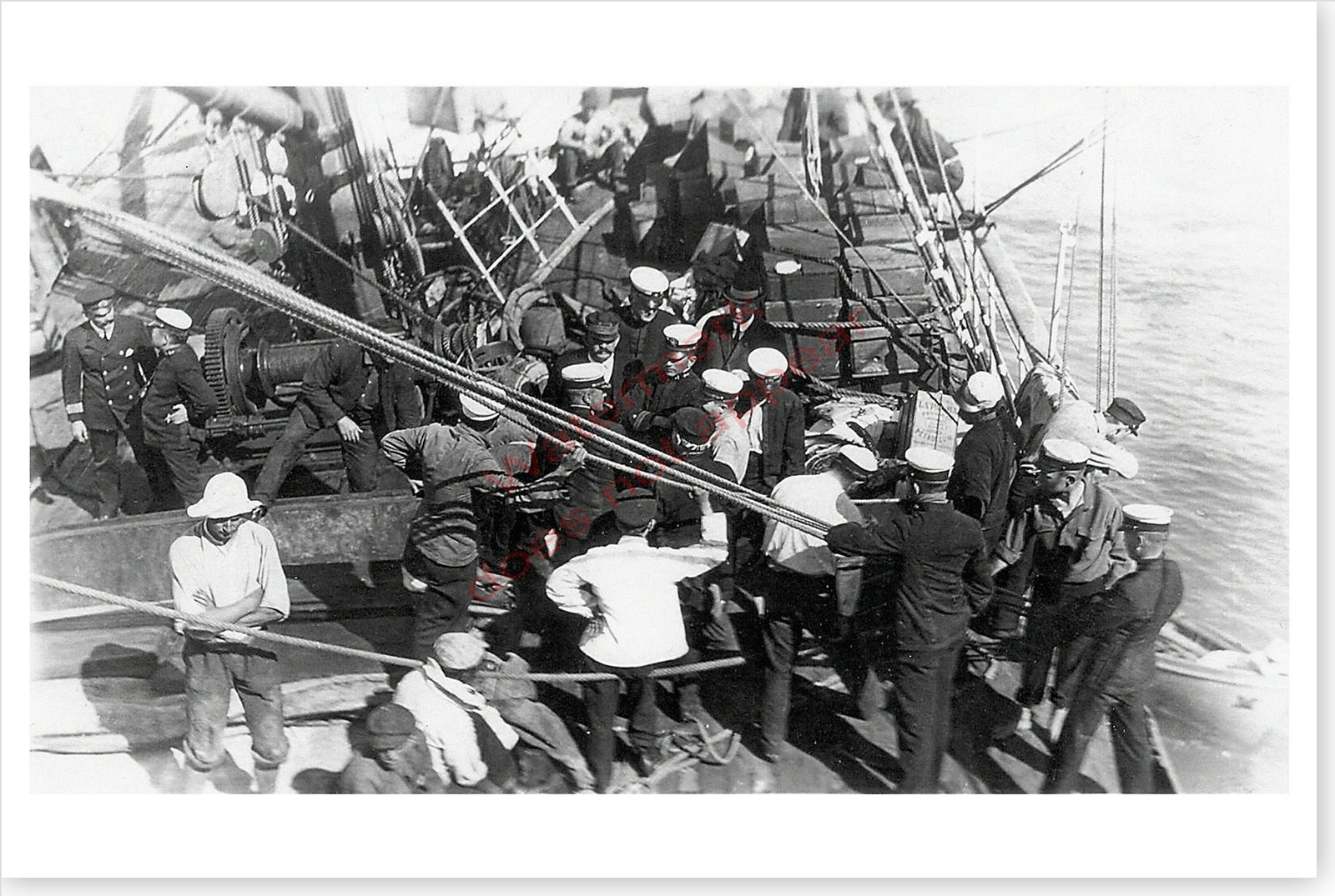 US Navy U.S.S. Annapolis Gunboat PG-10 Early 1900's Silver Halide 8 x 12 Photo