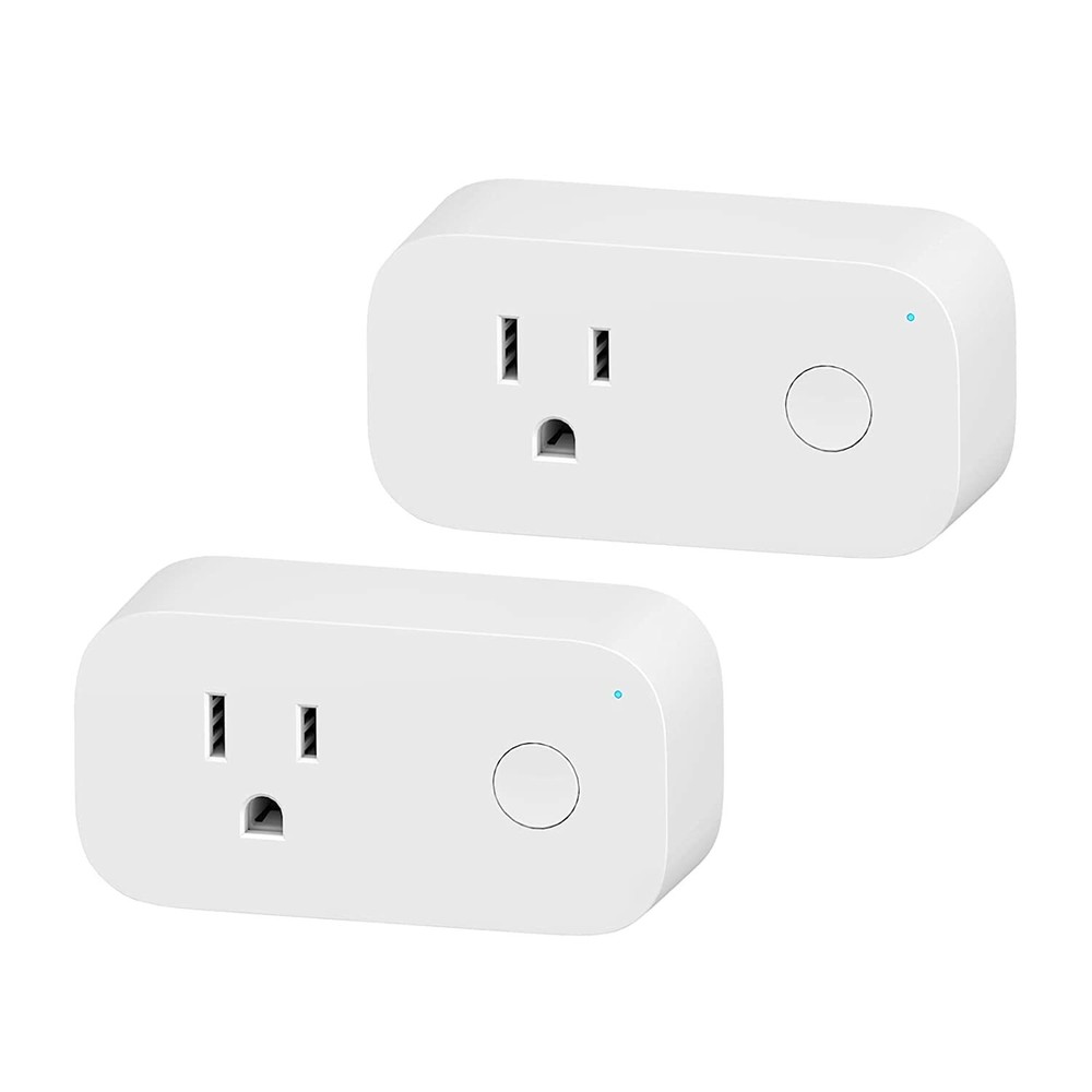BN-LINK 2 Pack Smart Wi-Fi Plug Outlet with Remote Control, Timer Function 15A