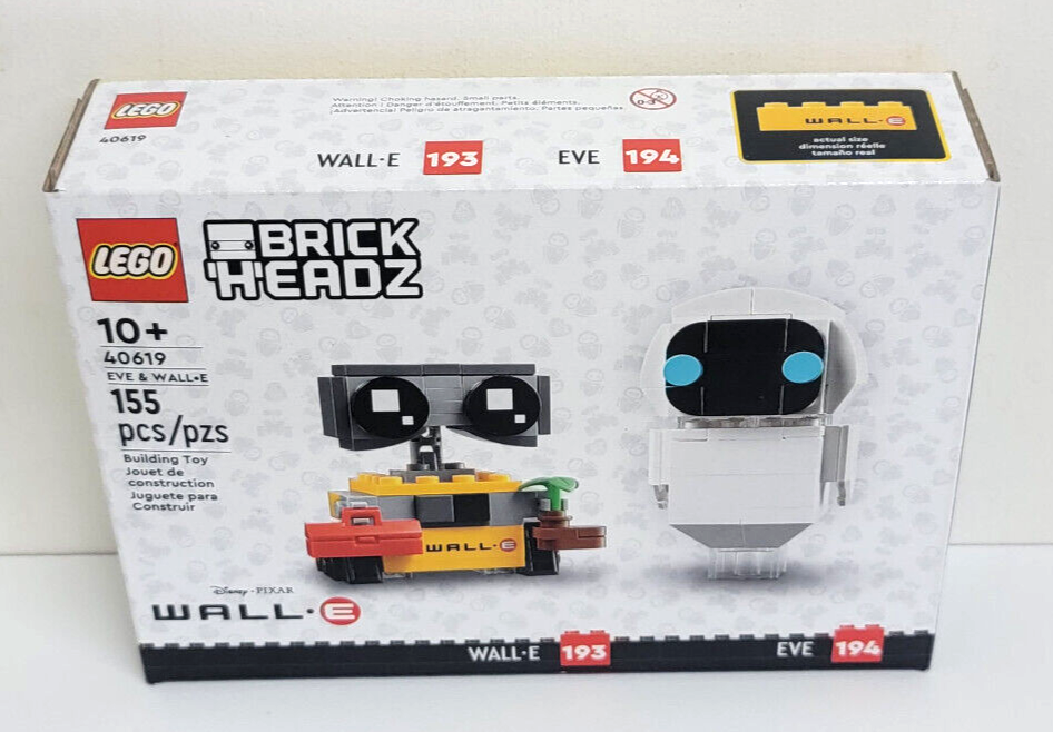 Lego Brickheadz Eve & Wall-E 40619 Brand New