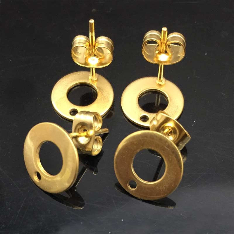 Stainless Steel Earring Posts Findings Stainless Steel Stud Earring Component