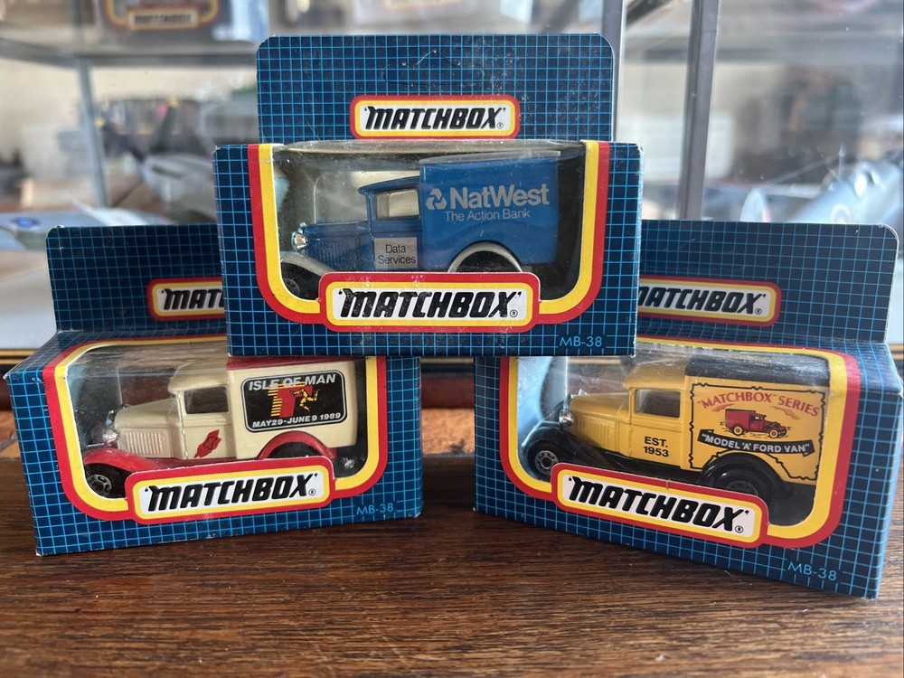 Matchbox MB38 Ford Model A - 3x Model Bundle. BNIB