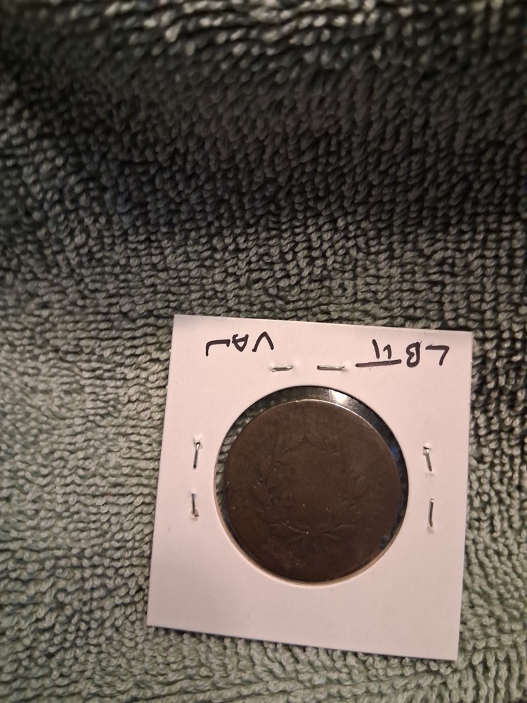 1802 US large Cent. Counterstamped
