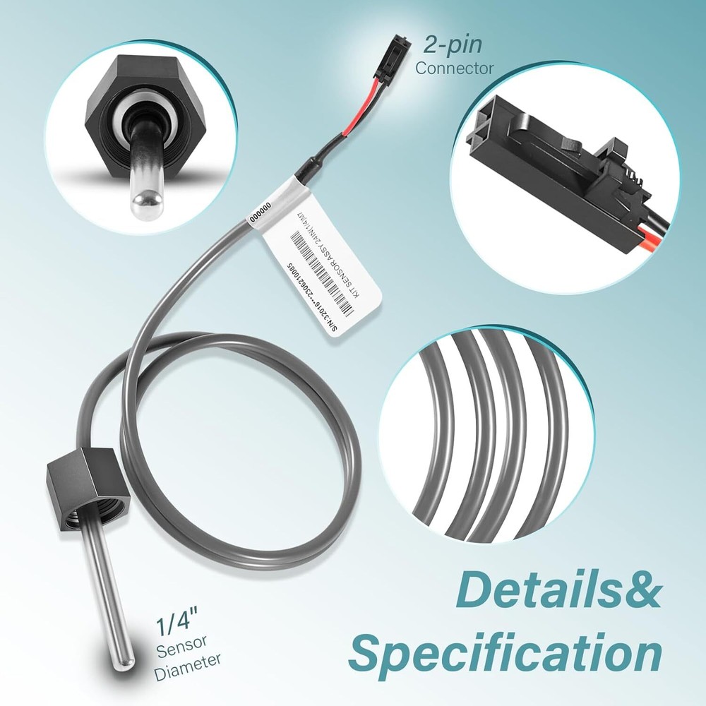 2-Pack Temp/Hi Limit Sensor Assembly for Balboa M7/LE/Value Spa Heater M7 System