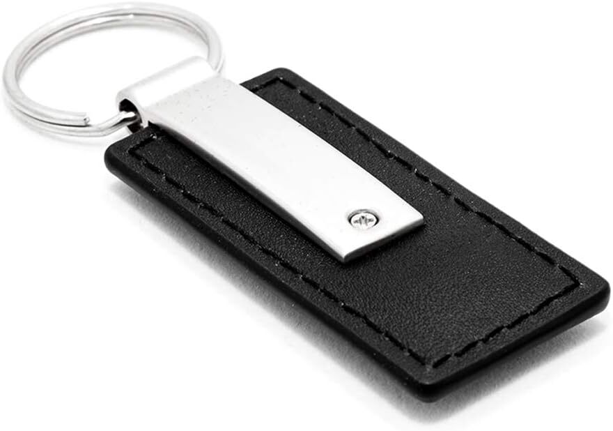 Ford Edge Black Leather Key Chain