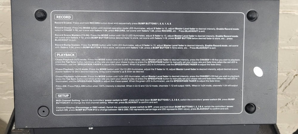 Elation Professional Stage Setter-24 Lighting Console (Read)