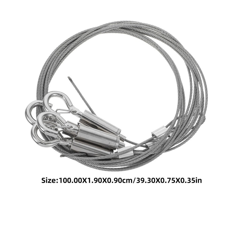 4 Pcs Picture Rail Hooks and Wire Frame for Hanging Adjustable Kit