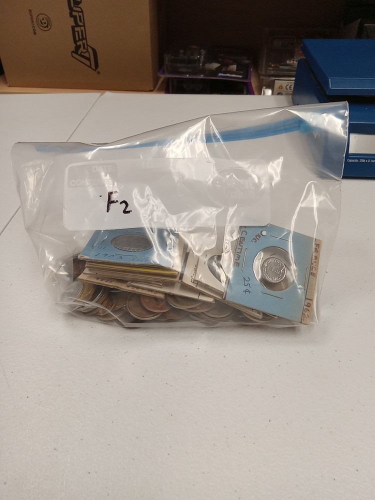 bulk foreign coins 1lb F2