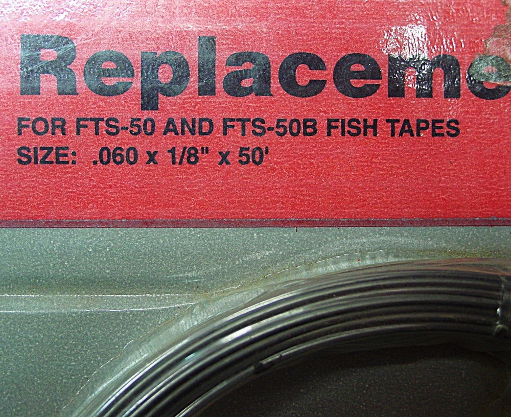 Steel Fish Tape Electrical Wire Puller- replacement cable 50'