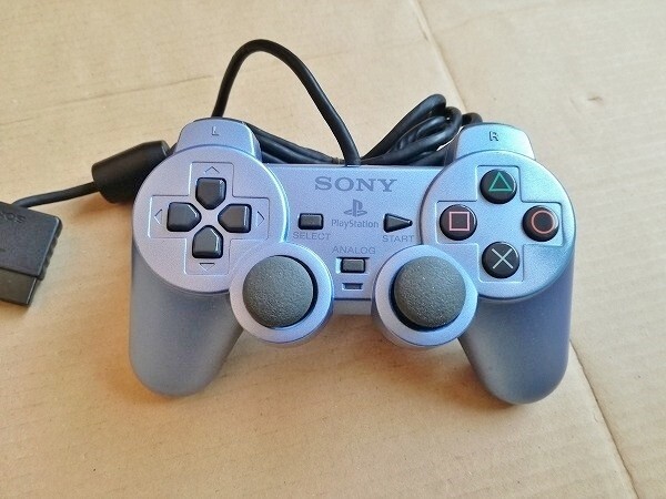 SONY Official DualShock2 Controller AQUA Playstation2 PS2 TESTED Game