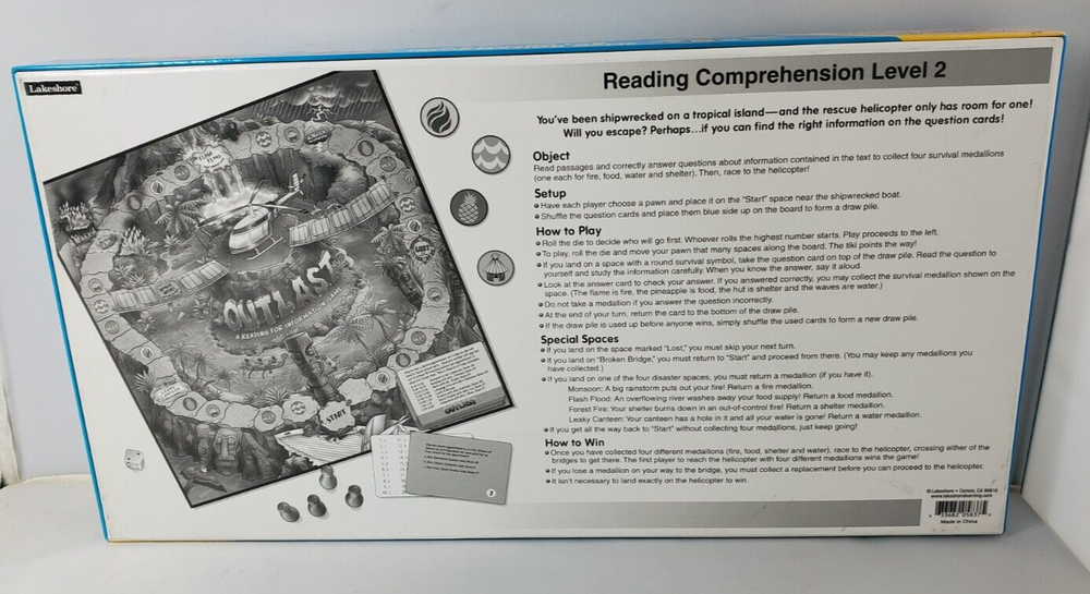 Lakeshore Educational Outlast Reading for Information Game Level 2 Complete