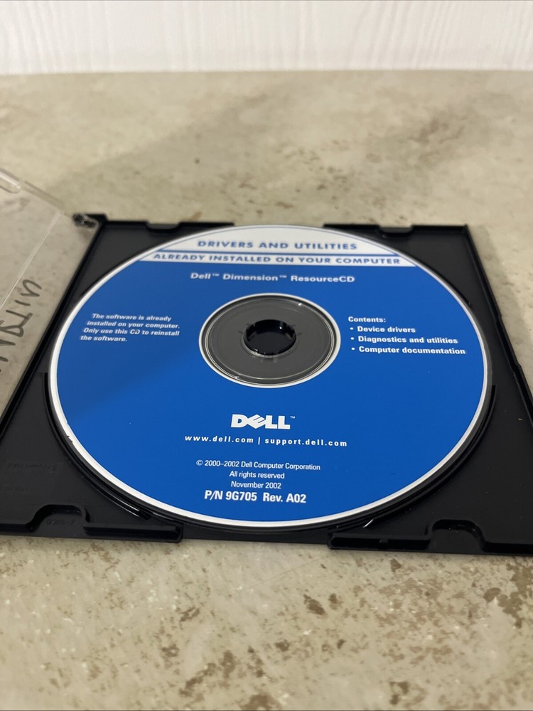 NEW Dell Drivers And Utilities-Dell Dimension ResourceCD