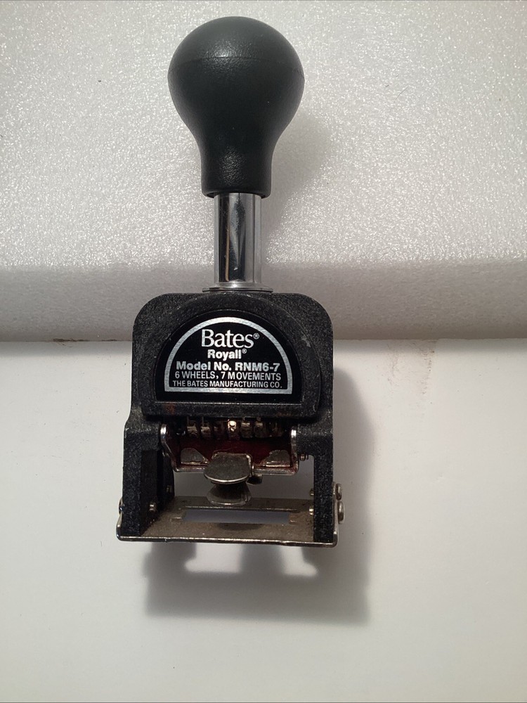 Bates Royall Automatic Numbering Machine # RNM6-7