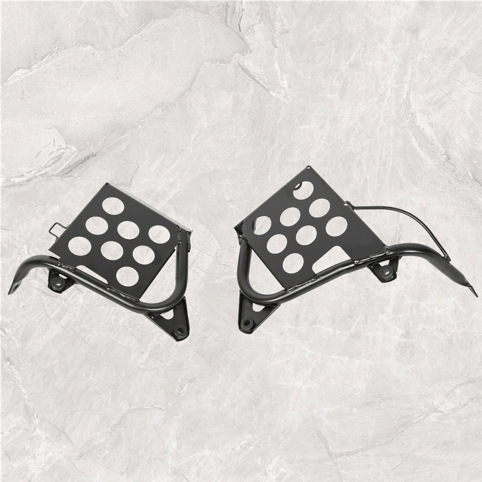 NEW Black Heel Guards footrest For Yamaha Banshee left + right nerf bars Plastic