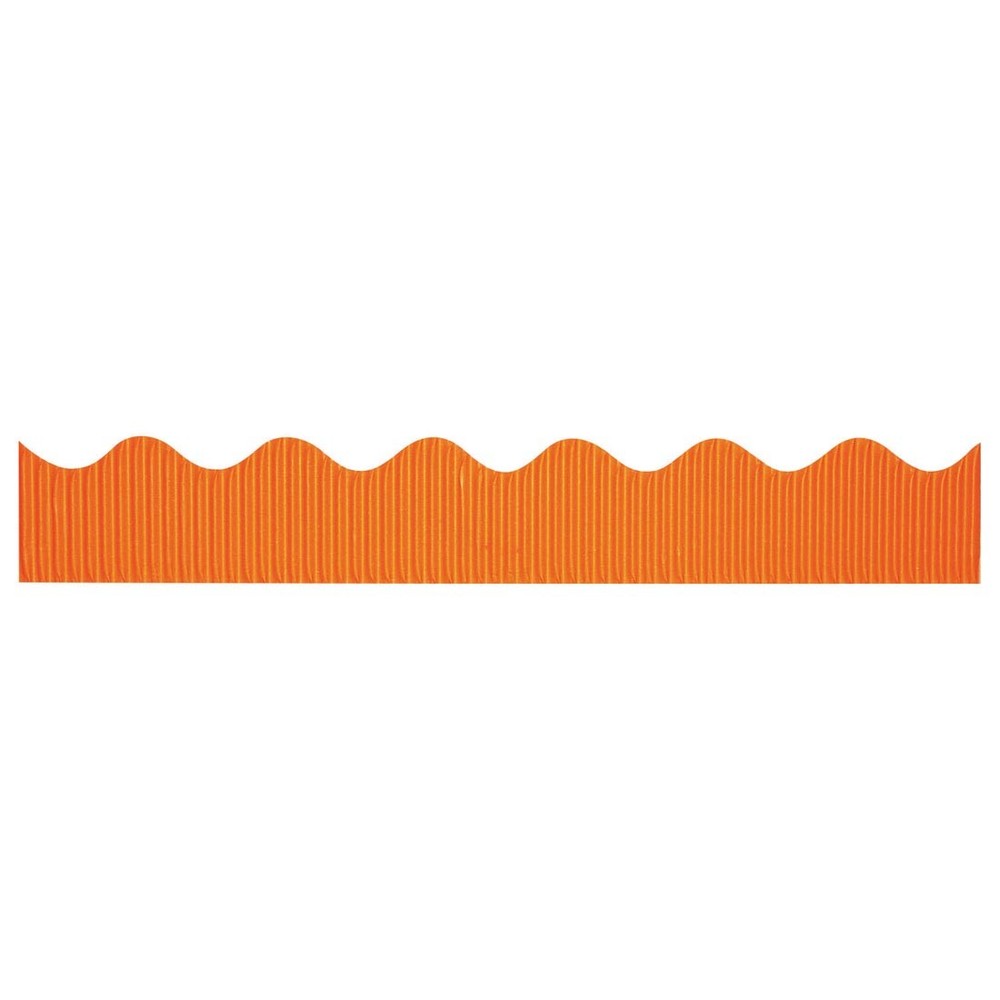 Solid Color Bordette Decorative Borders Orange