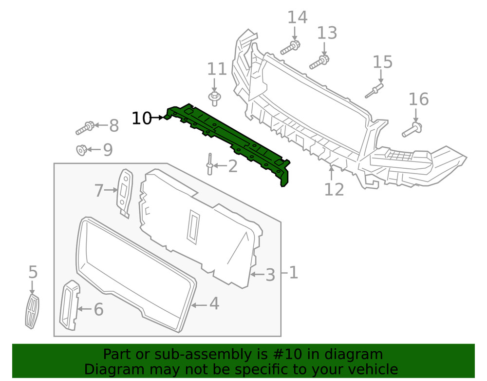 Genuine Ford Bracket Bumper Mounting JL7Z17C972A