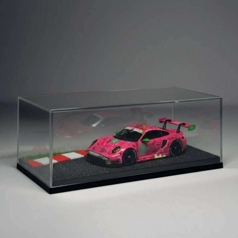1:64 Scale Model Car Display Case Dustproof Display Scene Display Box