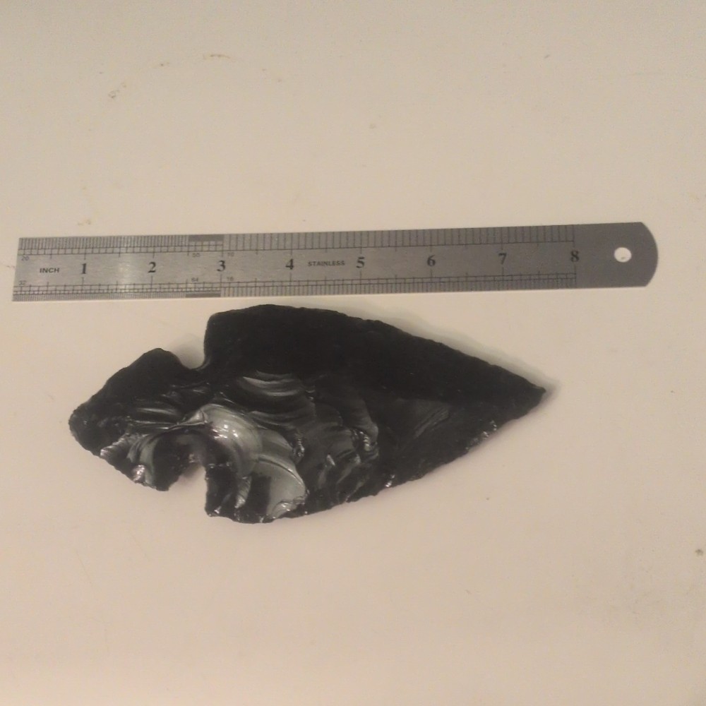 large obsidian arrow head