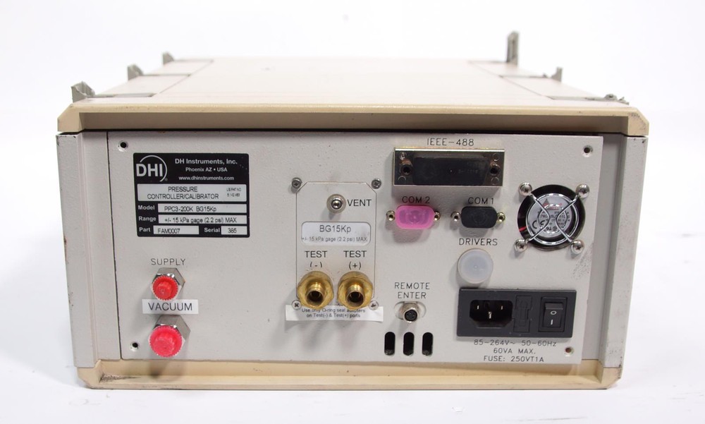 Fluke / DHI PPC3 Automated Pressure Controller / Calibrator