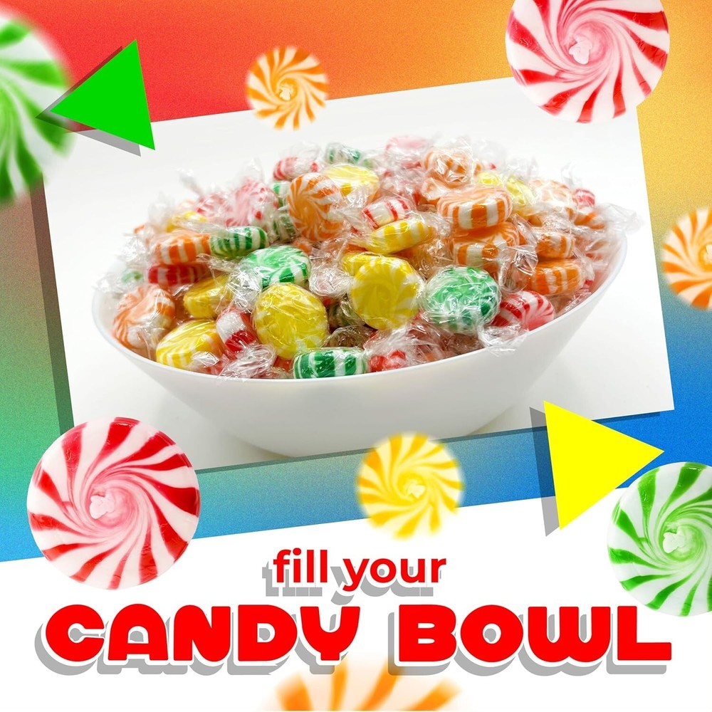 Starlight Assorted Fruit Flavored Mints, Bulk & Delicious Hard Candy (2 Pounds)