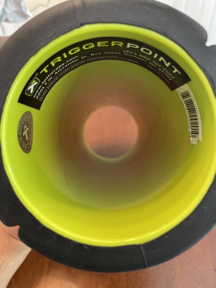 TriggerPoint Hollow Design Foam Roller, Black/Green - TPT-FMROLL