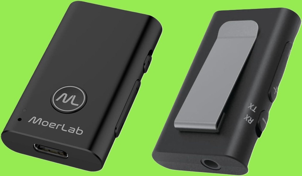 MoerDuo Auracast Audio Transceiver – 2-in-1 Wireless Transmit Receive MSRP $89