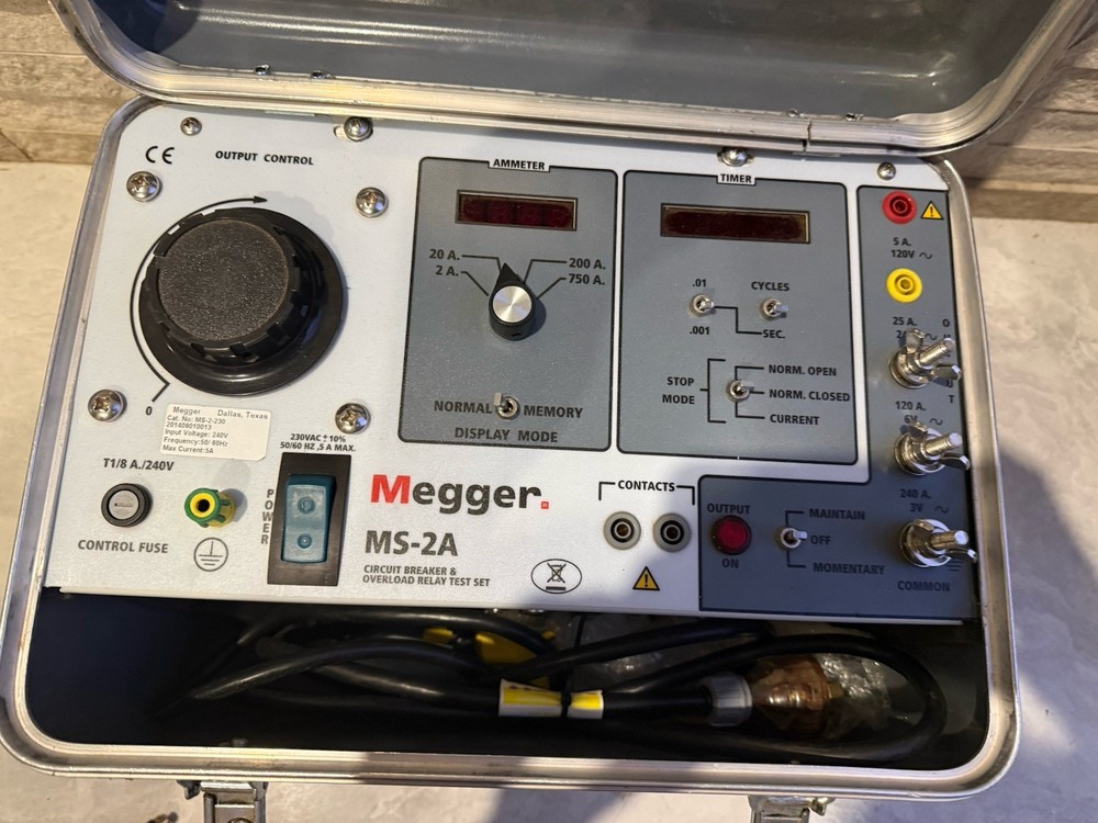 Megger MS-2A Circuit Breaker & Overload Relay Set