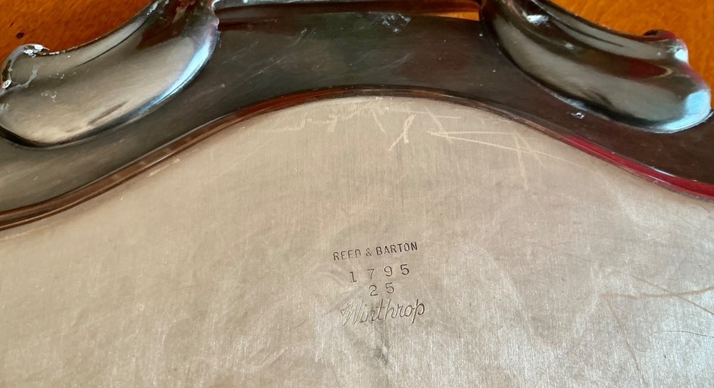 Vintage Reed & Barton Winthrop Silverplate Tea & Coffee Service, 4 Piece + Tray