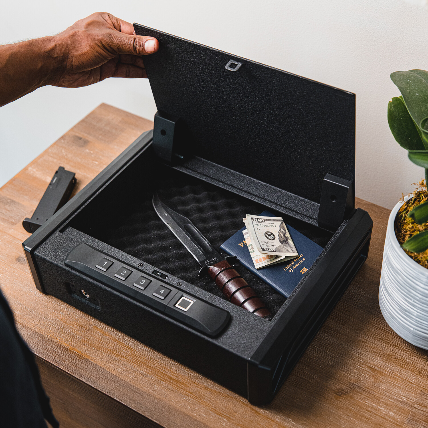 RPNB Biometric Gun Safe Quick-Access Safety Device Fingerprint, Brand New