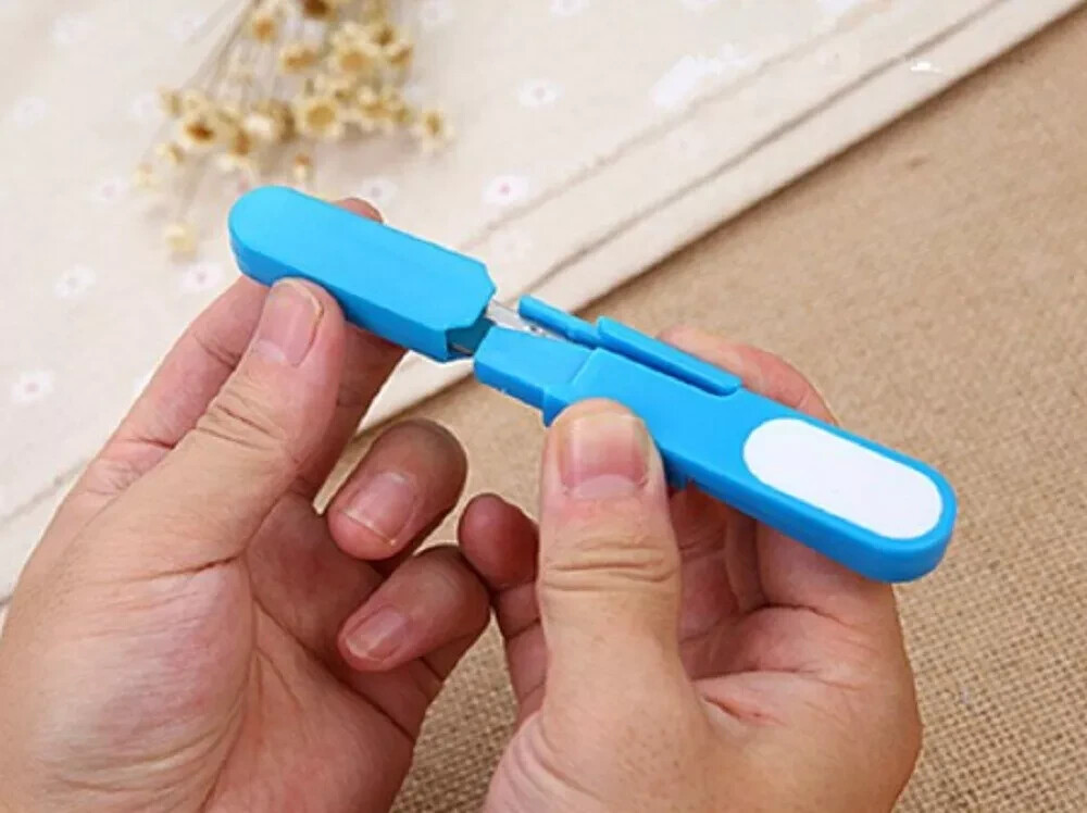 4-Pack Embroidery Sewing Snips – Precision Thread Cutter Scissors Yarn Nippers