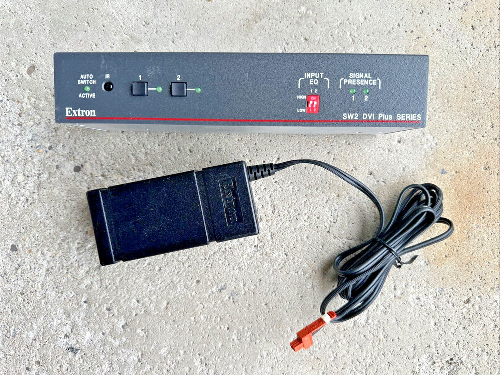 Extron Input Switcher SW2 DVI A Plus SERIES & Power Supply As Shown
