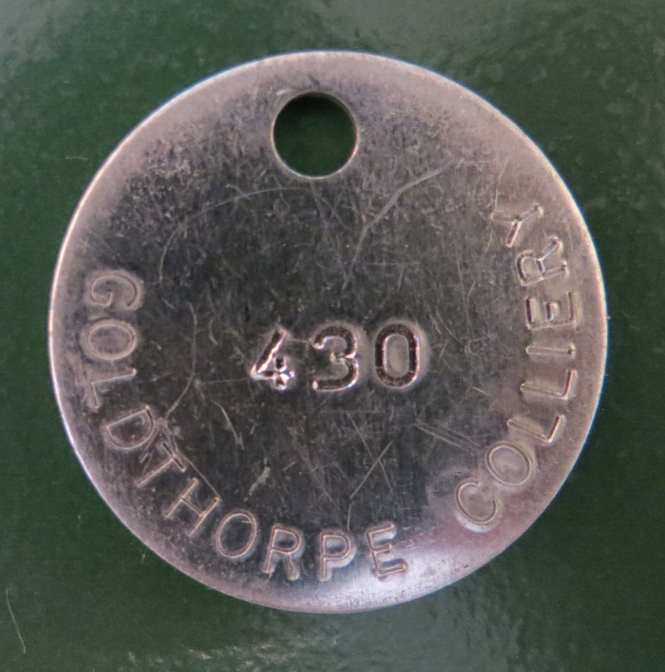 GOLDTHORPE Colliery Pit Check - marked GOLDTHORPE COLLIERY 430