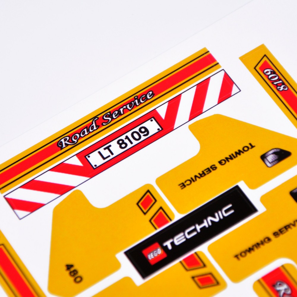 Replacement sticker for set 8109 Precut sticker