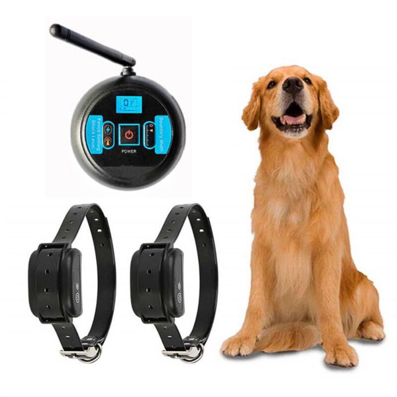 Wireless Dog Fence Pet Containment System Waterproof Training Collars
