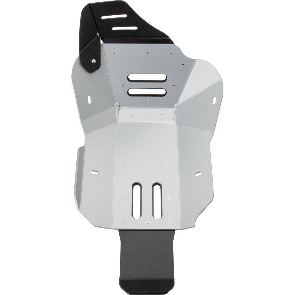 Tusk Quiet Glide Adventure Skid Plate Silver with Linkage Guard