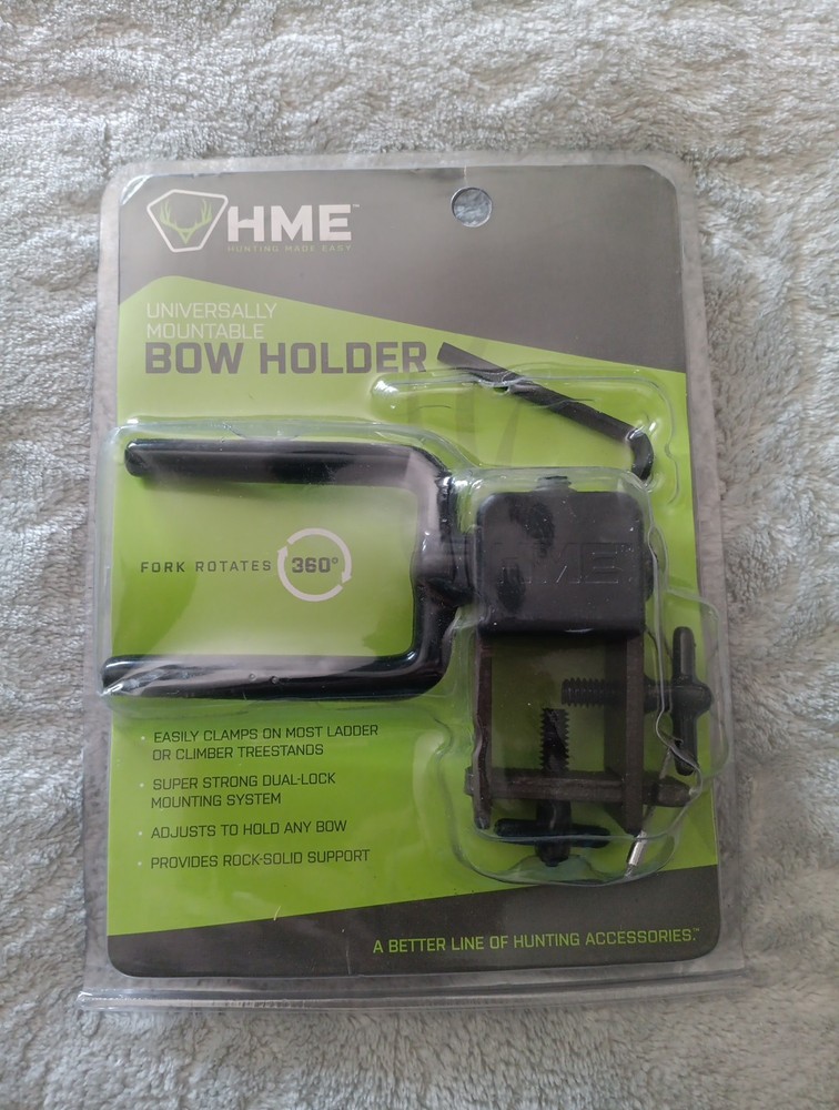 Tree Stand Bow Holder 360° Fork Adjustable Hunting Bow Rest Easy Install
