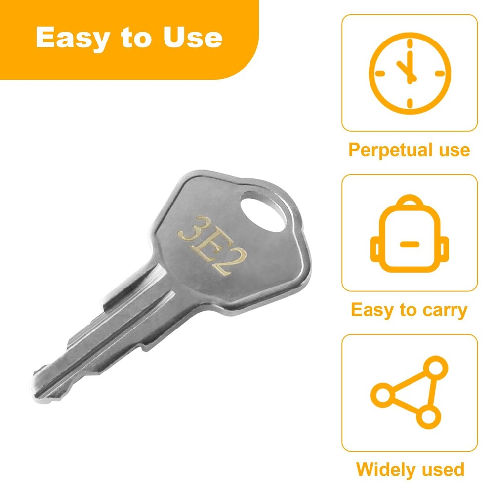 Sentry Safe Replacement Keys Model 1100-Codes 3E2 for 3E2, Silver