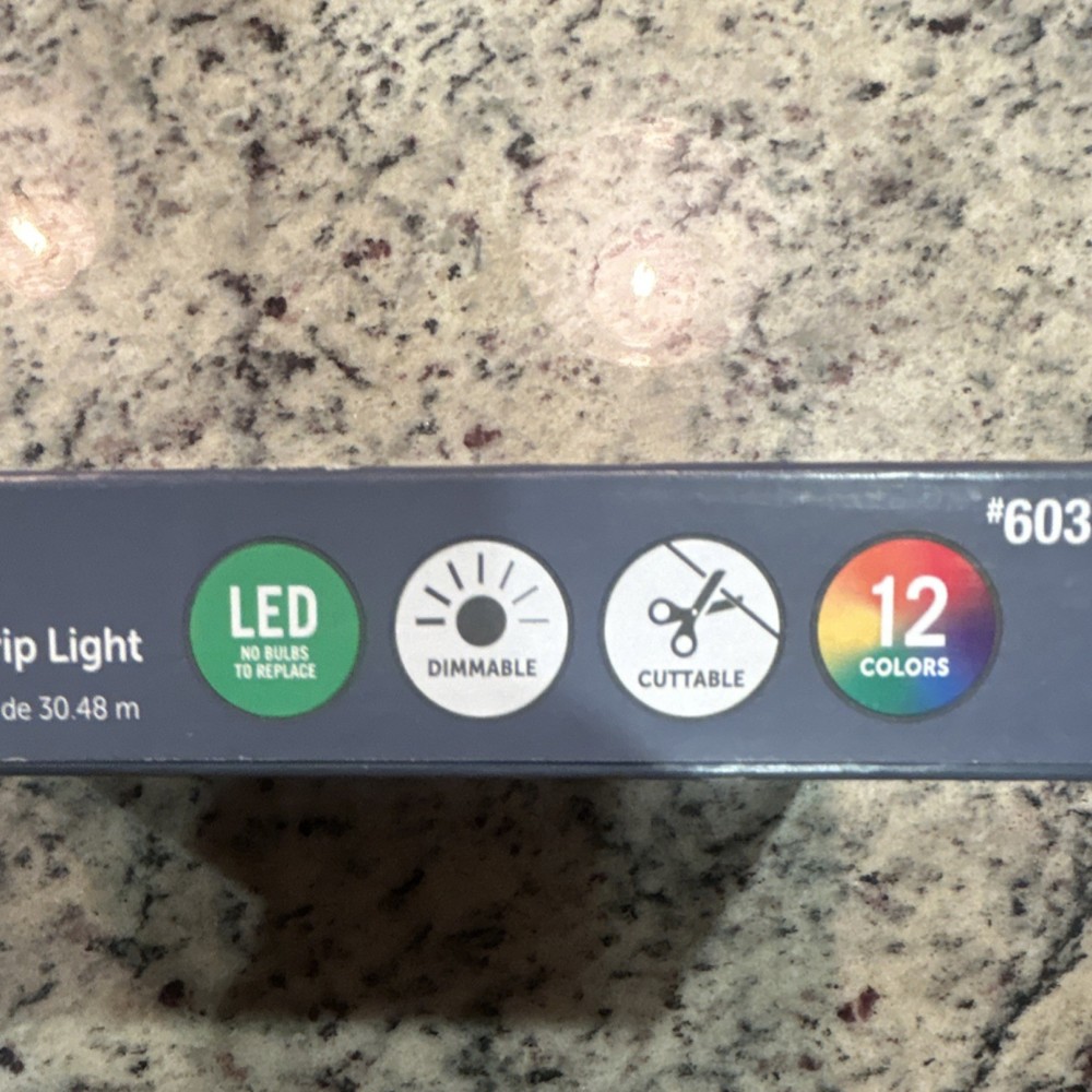 Utilitech 100-ft Plug-In Music Sync Color-Changing LED Light Strip, Remote