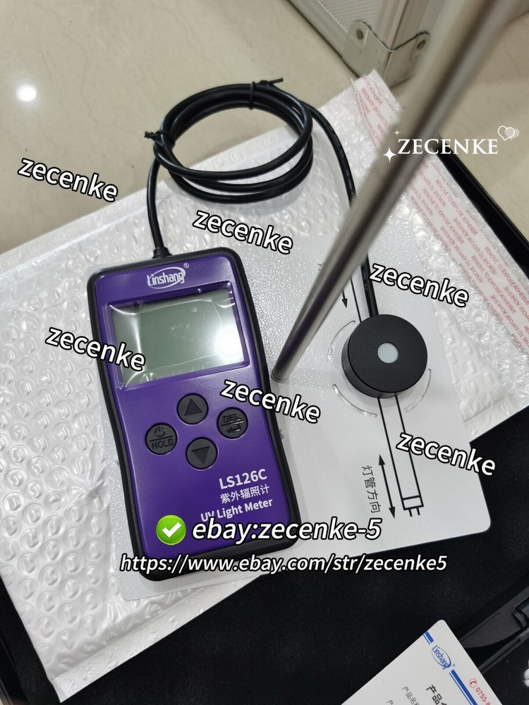 Linshang LS126C UV radiometer, UVC sterilization UV light intensity meter/*i