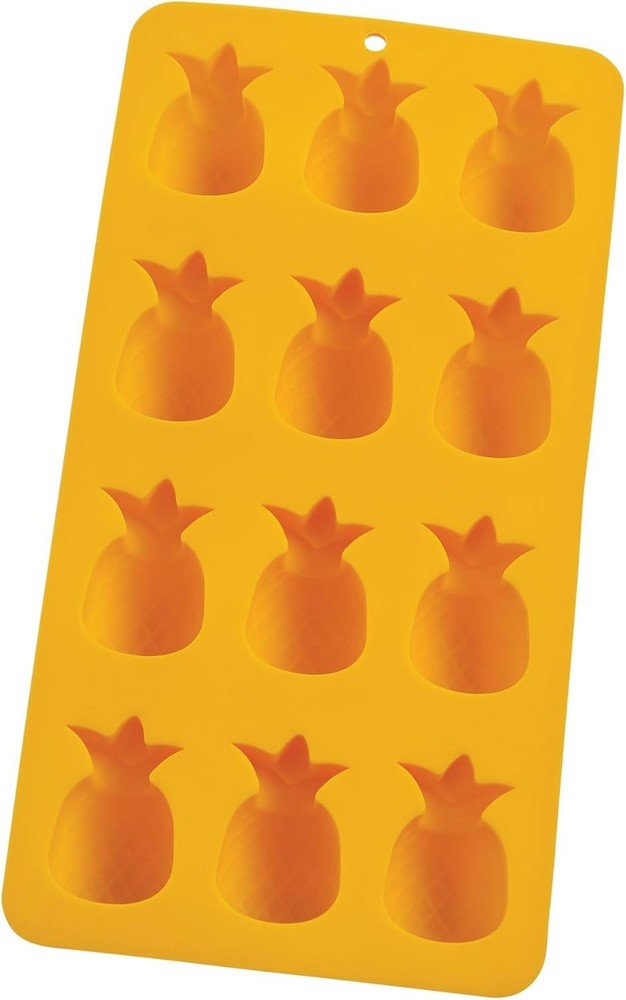 Silicone Pineapples Ice Cube Tray, Non-Stick, Makes 12