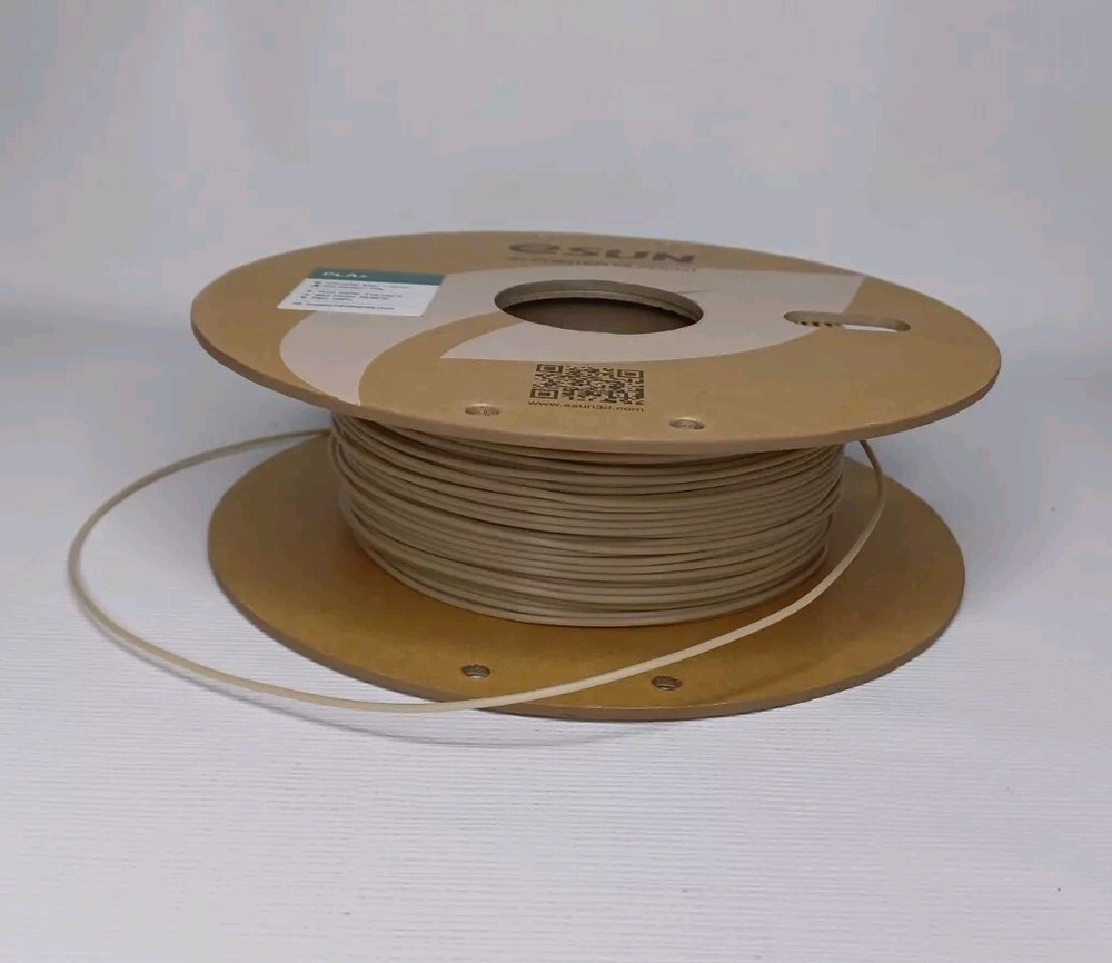 Partial Spool 3D Printer Filament PLA+ 1.75mm Bone White