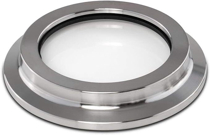 Borosilicate Flat Tri-Clamp End Cap Sight Glasses For Extractor Lids