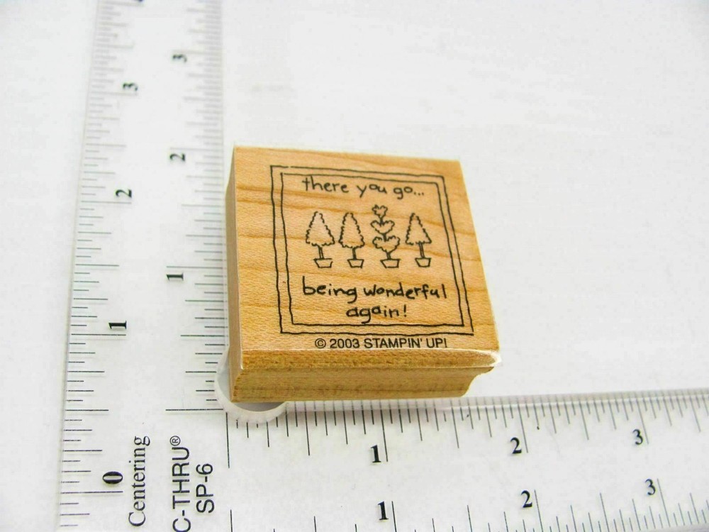 Being Wonderful Again Rubber Stamp - Stamp Set A329