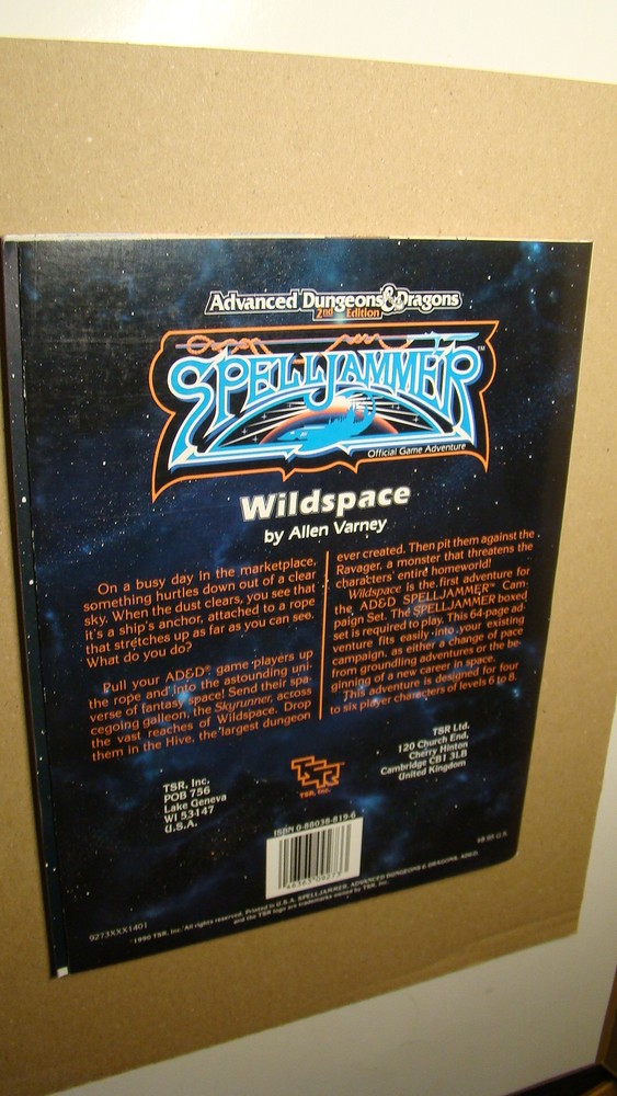 SPELLJAMMER MODULE - SJA1 - WILDSPACE *NM- 9.2* ORIGINAL W/MAP DUNGEONS DRAGONS