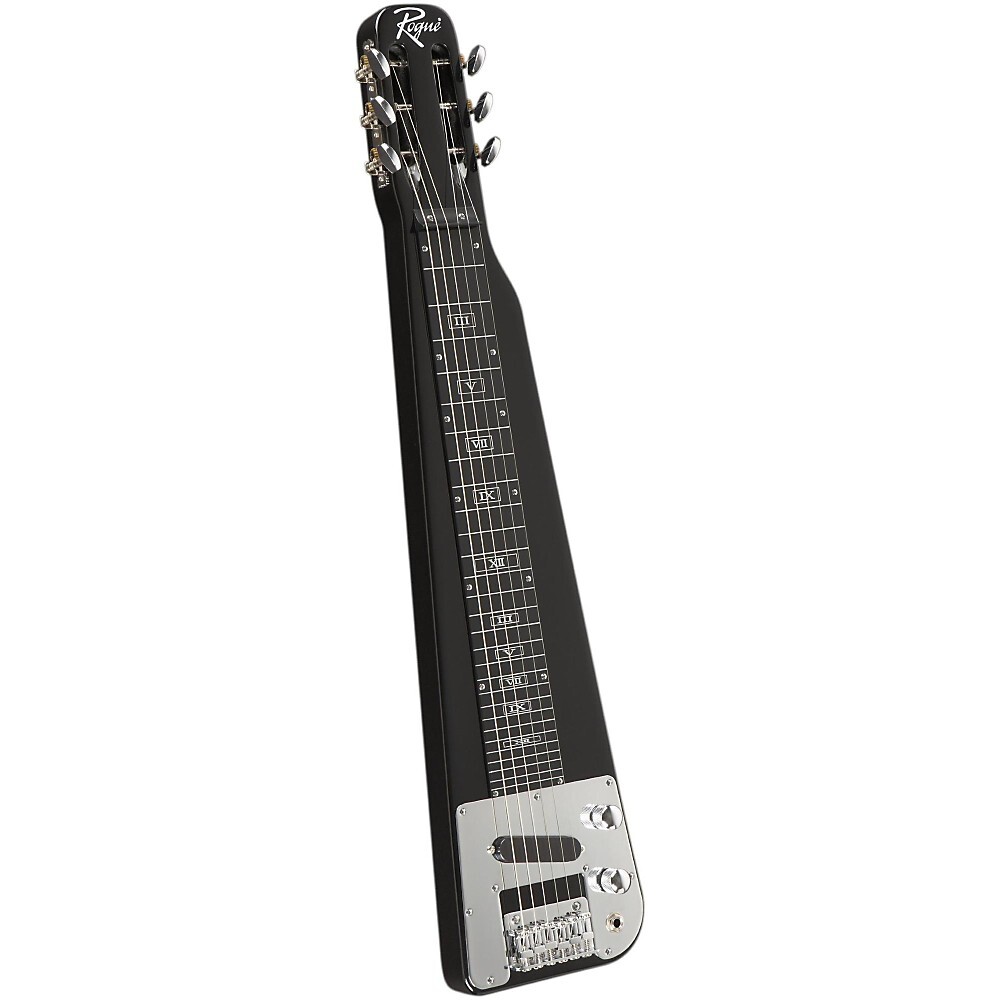 Rogue RLS-1 Lap Steel Guitar with Stand and Gig Bag Metallic Black