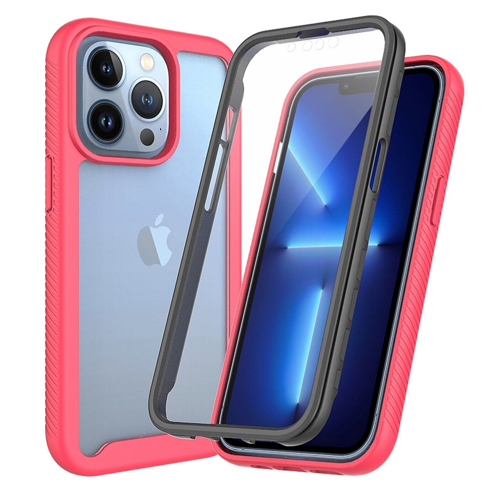 Shockproof Clear Case with Screen Protector For iPhone 15 Pro Max 14 13 12 11 XR