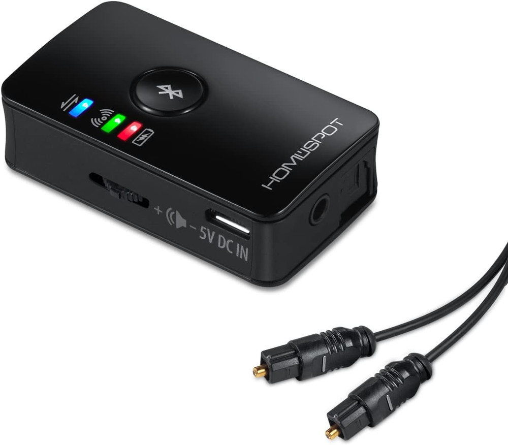 Bluetooth 5.3 Audio Transmitter for TV - Aptx Low Latency, Dual Stream, Optical/