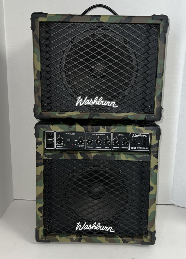 Washburn Bad Dog BD25RCST 25-Watt Solid-State Mini Stack Camo Limited Edition